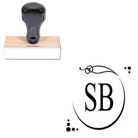  PSI Pre-Inked Amaze Initial Stamper, Rubber Letter Stamp  Custom, Monogram Rubber Stamp Custom, Square Design, Imprint Size 1-5/8, 5  Ink Color Choices, Easy to Use : Office Products